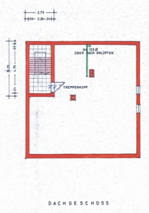 Grundriss Dachboden